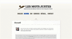 Desktop Screenshot of les-mots-justes.net