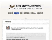 Tablet Screenshot of les-mots-justes.net